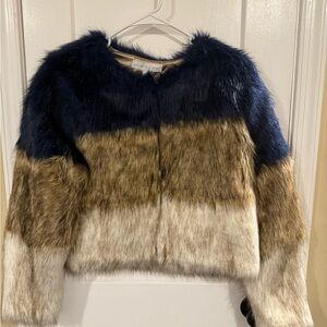 New york and company fur coat